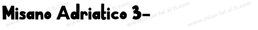 Misano Adriatico 3字体转换